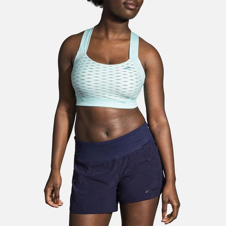 Brooks Women's UPHOLD CROSSBACK Sports Bras - Blue - Canada (WCGFL-7649)